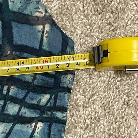 Monsoon Women’s Dress Size 8 Silk Blue & Green Geometric Textured Party Cocktail - Picture 12 of 16